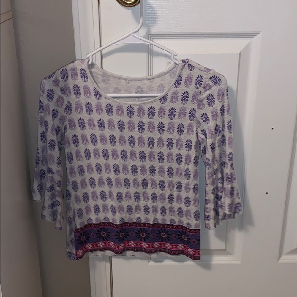 Justice Blouse 3/4 sleeve. Size 10.